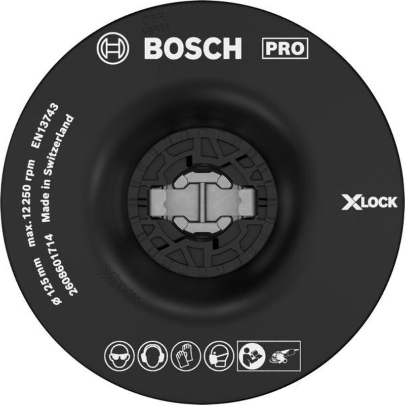 Bosch PRO Function cutting/grinding PRO Backing Pad Soft 125mm X-Lock 2608601714