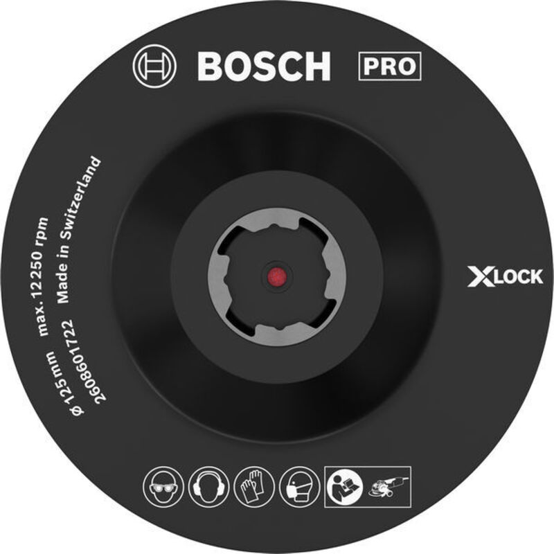 Bosch cutting/grinding PRO Backing Pad X-Lock 125 mm Hook-and-Loop 2608601722