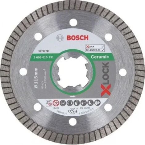 Bosch Disco Diamantato Universal Turbo - 230 Mm Per Taglio Metallo, Mattone, Calcestruzzo