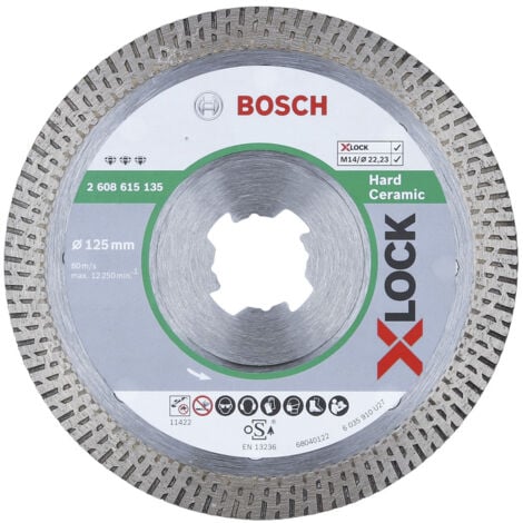 Bosch Diamanttrennscheibe X-LOCK Best for Ceramic Extra Clean Turbo 125x1,4x7mm