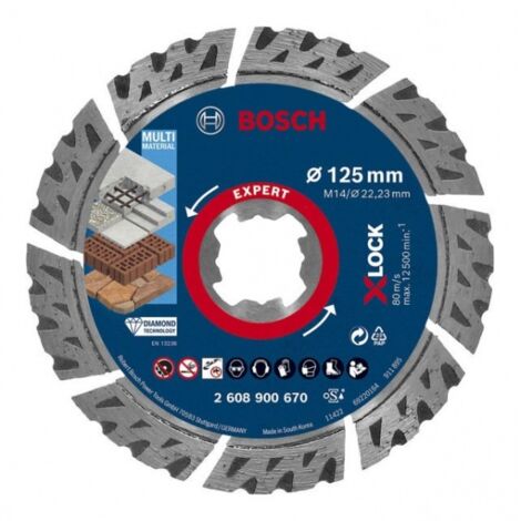 BOSCH X-Lock Disco diamantato multimateriale 125 mm - 2608900670