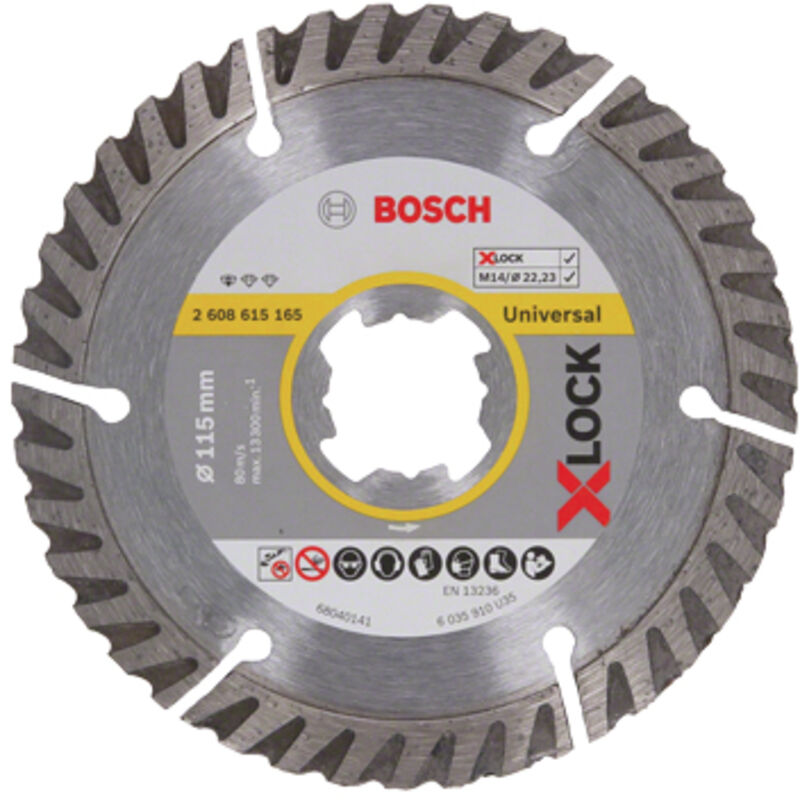 Disco diamantato Bosch x-lock 115X1,0
