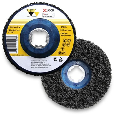 Bosch X-LOCK Fächerschleifscheibe 6300 siastrip 125mm, Ausführung: extra coarse
