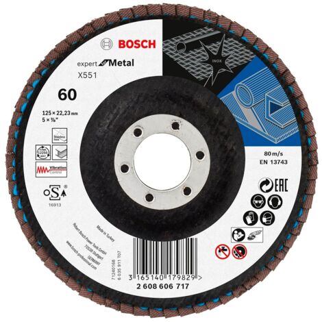 Bosch X551 disques abrasifs argenté 125 mm pack 40