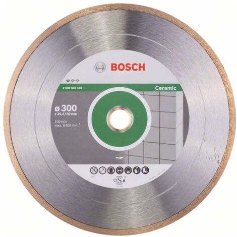 Bosch Zubehör - Diamanttrennscheibe für Fliesen 300x30/25,4 mm 2608602540