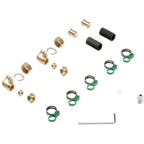 BOSCH Zubehör Solartechnik FS 12-2 Flachdach-Anschluss-Set für Solar 5000 TF