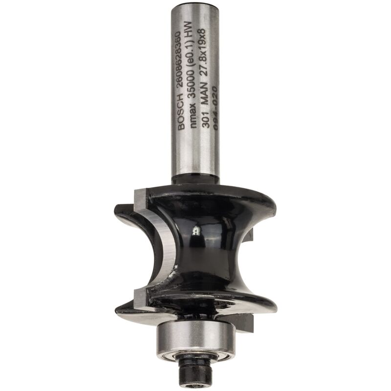 Fresa a raggio concavo 8x6x19 mm - Bosch