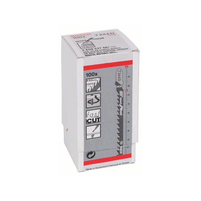 Bosch - Lama per seghetto alternativo t 244 d Speed per legno