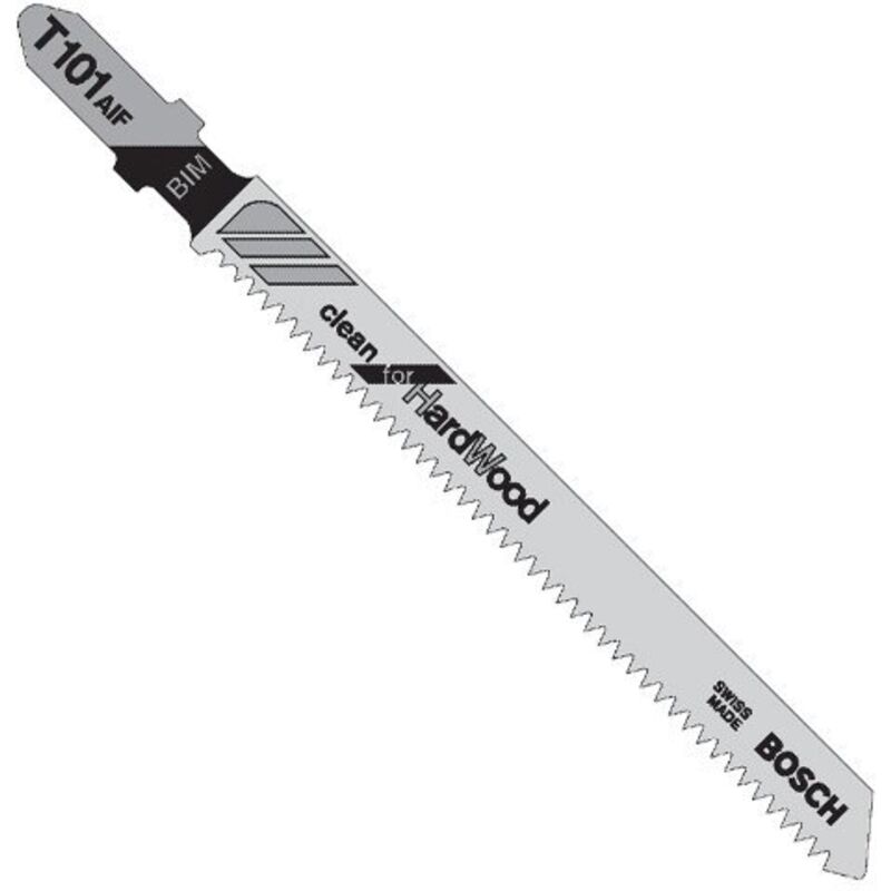 Lama Seghetto Alternativo Per Legno, Fine Taglio Dritto, n. Bosch t 101 Aif Sega Lama Di Qualità Bim Lunghezza Totale 100 Millimetri No Di Denti: 1,7