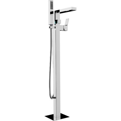 BOSSINI - AKI gruppo vasca con colonna a pavimento e doccetta - Z00771 Cromo lucido