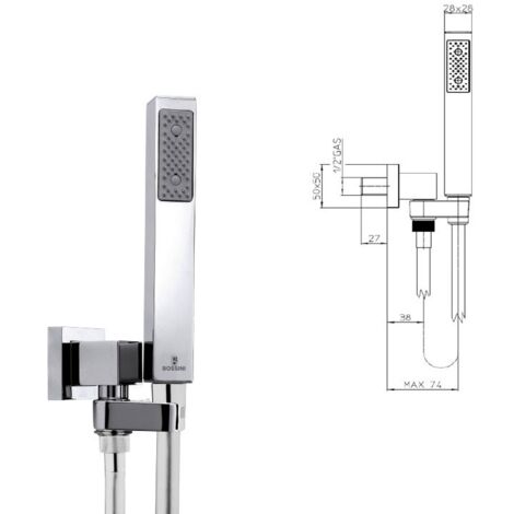 Bossini C55005C.030 Cube Manopola doccia - cromo, L. 150 cm cromo C55005C00030004