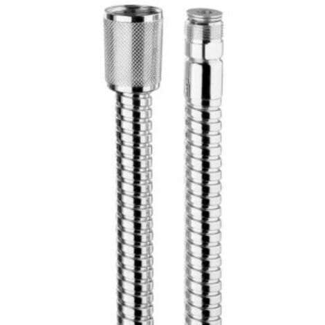 BOSSINI Flexible de Douche Double avec Raccord Pivotant en Laiton de 150 cm, Finition Chrome, Modèle A00053