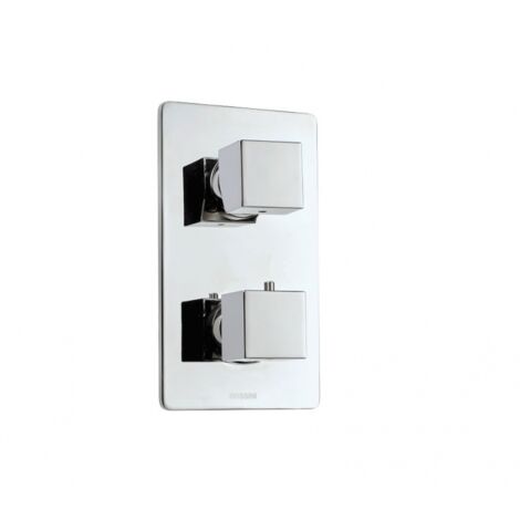 Bossini – Mitigeur thermostatique de douche chrome 2/3/4/5 voies – Finition laiton – Dimensions 120x210 cm – Technologie de régulation précise