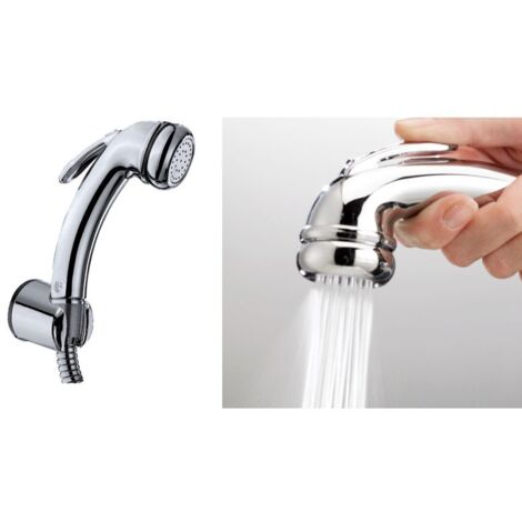 Bossini PATTY kit doccetta con supporto fisso e flessibile 125 cm, finitura cromo, 1 getto C03075B00030004