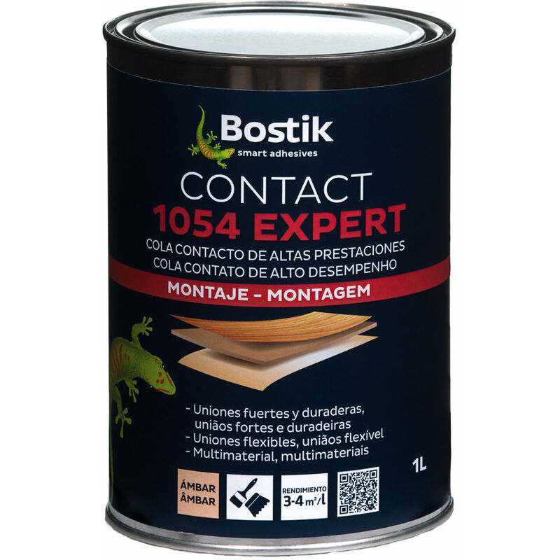 Bostik - 1054 Expert Colle Contact 1 l Ambre, Noir