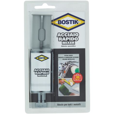 BOSTIK ACCIAIO RAPIDO MIXER 24 ML. Prezzo per 1 pezzo.
