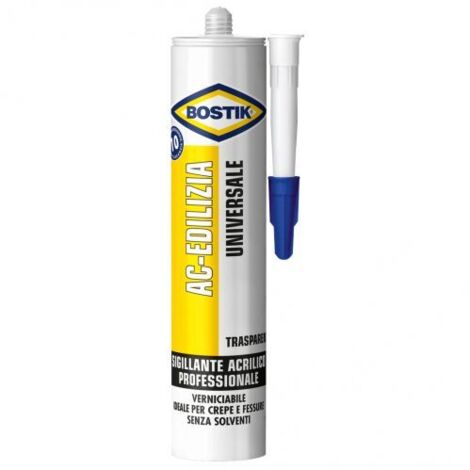BOSTIK ACRILICO EDILIZIA 300 ML TRASPARENTE CART 12 PZ
