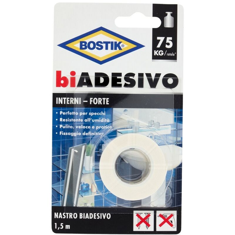 Image of Bostik Nastro Biadesivo Interni 19x1,5m