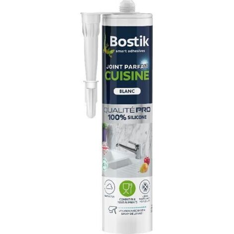 BOSTIK - Bostik joint parfait cuisine blanc cartouche 280ml