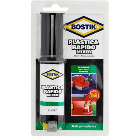 Bostik Colla Adesivo Bicomponente Plastica Rapido Mixer 25ml