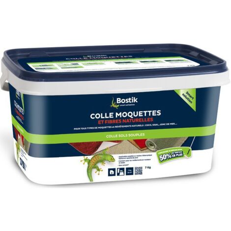 Bostik – Colle acrylique pour moquettes et fibres naturelles 3.5kg – Application rouleau ou spatule – Collage puissant et durable