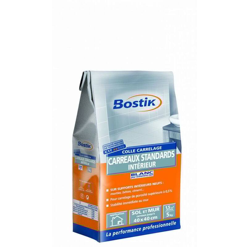 Bostik - Colle carreaux standards - Blanc 10 kg