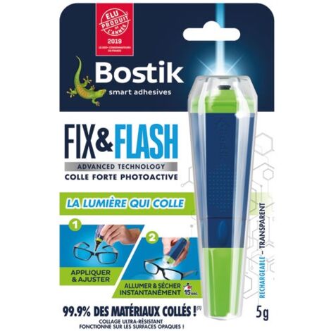 BOSTIK - Colle Fix & Flash gel - transparent - 5 g
