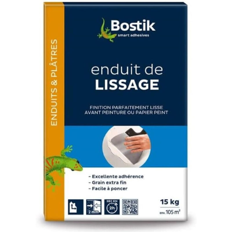 Bostik - Enduit de Lissage Lisse & Masque 2mm Tous Supports Blanc