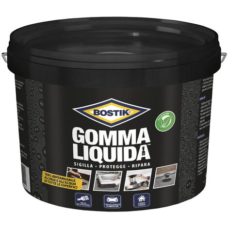 Bostik GOMMA LIQUIDA rivestimento sigillante impermeabile riparazioni 16 LT 16 LT