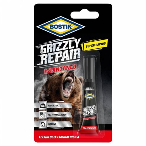 Bostik grizzly repair istantaneo 3 gr. - 12 pz