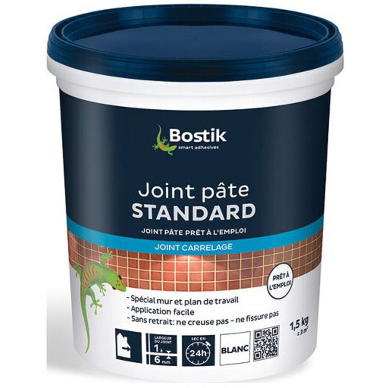 Bostik Guarnizione Per Piastrelle Bianche Standard - Vaso Da 1,5 Kg Bostik Findley Powder 30110692