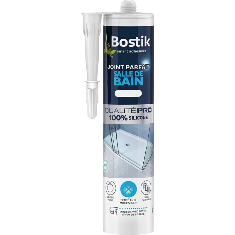 Bostik - Joint silicone Parfait Salle de bain 280ml Couleur: Translucide - Translucide