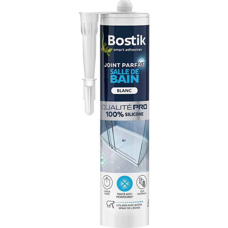 Bostik - Joint silicone Parfait Salle de bain 280ml Couleur: Blanc - Blanc