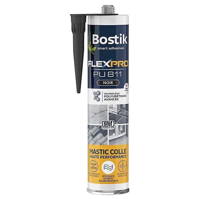 Bostik - Mastic colle FlexPro pu 811 300ml Couleur: Noir - Noir