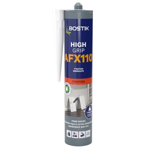 Bostik – Mastic acrylique de fixation 310ml – Blanc – Adhérence immédiate 100kg/cm² – Pour béton, bois, plaque de plâtre