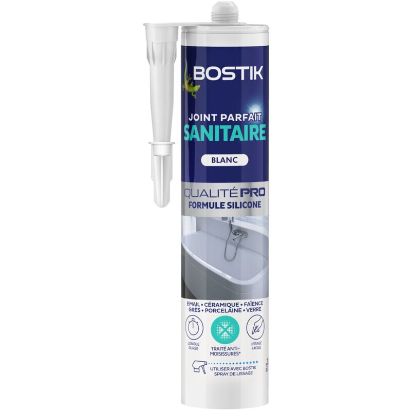 Mastic d'étanchéité Joint Parfait Sanitaire Blanc 280ml - BOSTIK