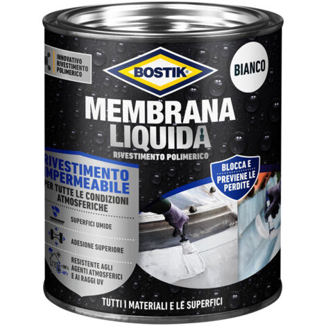 BOSTIK MEMBRANA LIQUIDA RIVEST POLIM 1 KG BIANCO- 1,0 pz
