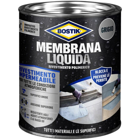 BOSTIK MEMBRANA LIQUIDA RIVEST POLIM 1 KG GRIGIO