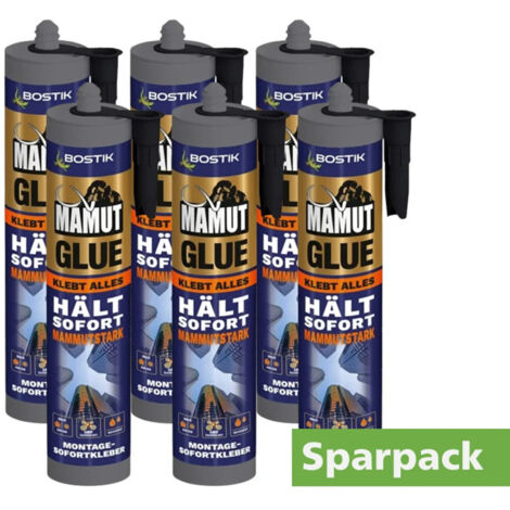 Bostik Montagekleber Mamut Glue Sparpack 6 x 450 g weiß Klebstoff wasserfest
