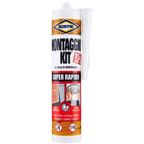 BOSTIK MONTAGGIO KIT SUPER RAPIDO 370 G CARTUC