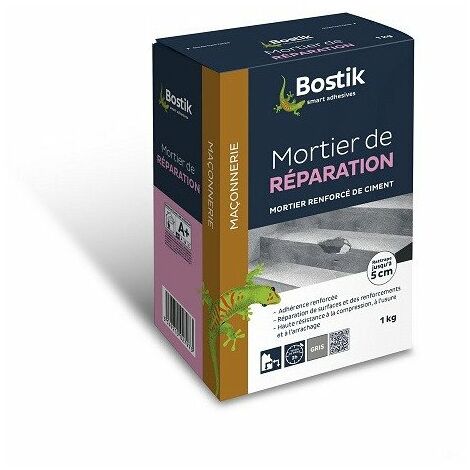 BOSTIK Mortier de réparation1kg - BOSTIK