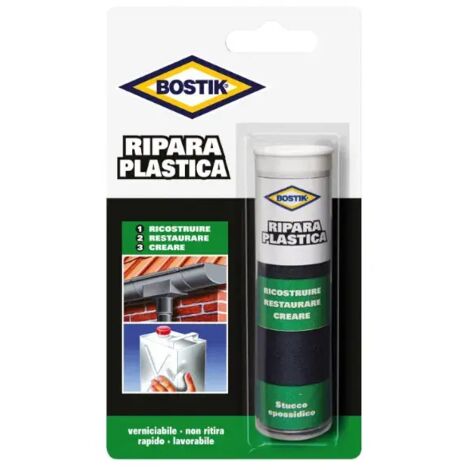 Bostik Plastic Repair Epoxy Stick Putty Light Grey (Mastic époxy gris clair)