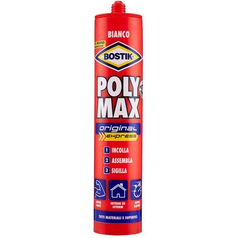 Bostik Poly Max Original Express Kleber Gr.425 – Schwarz, Packung mit 12 Stück.