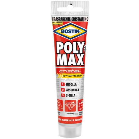 Bostik Polymax Cristal Express Tubetto 115 G - 12 Pz