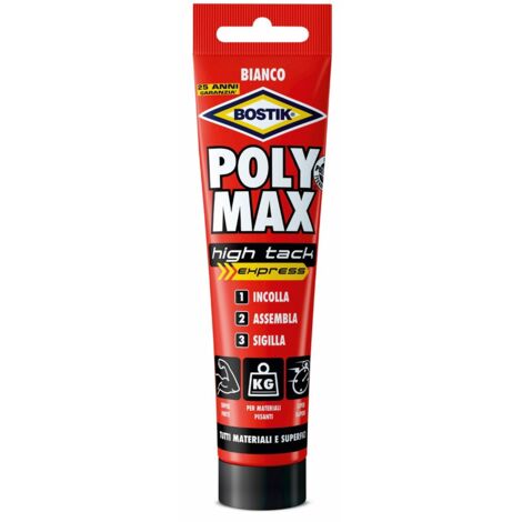 BOSTIK POLYMAX HIGH TACK TUBO BIANCO GR.165  PZ 1,0