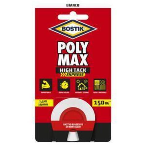 BOSTIK POLYMAX NASTRO BIAD HIGH TACK EXPRESS BIANCO