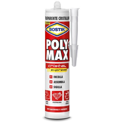 BOSTIK POLYMAX ORIG.CRISTALCARTUCCIA GR.300  PZ 1,0