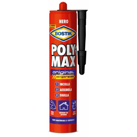 BOSTIK POLYMAX ORIG.NERO CARTUCCIA GR.425  PZ 1,0
