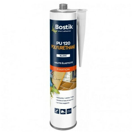 BOSTIK Pro Fixation PU120300mlblanc - BOSTIK