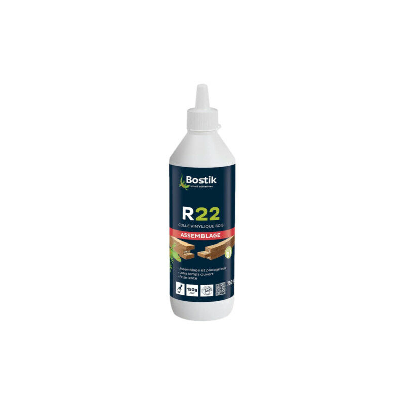 

R22 pegamento de madera de vinilo botella de tamaño 750g - Transparent - Bostik